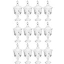 Ver imagem 2 de 12 Potiches de Cristal com Pé Tampa Baleiro Decorativo Lyor Bombonieres Dublin de Mesa