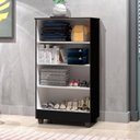 Ver imagem 2 de Armário Multiuso Preto 2 Portas Smart J&a Móveis 118x64x36