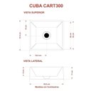 Ver imagem 4 de Kit Cuba Rt30 Riviera com Válvula Metal e Sifão com Flexível