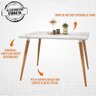 Mesa Para Sala De Jantar 6 Lugares 160Cm 050376 Branco - 7