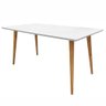 Mesa Para Sala De Jantar 6 Lugares 160Cm 050376 Branco - 1