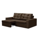 Ver imagem 3 de Sofá Retrátil 2 Lugares 1,80m Leticia Suede Rover & Beato