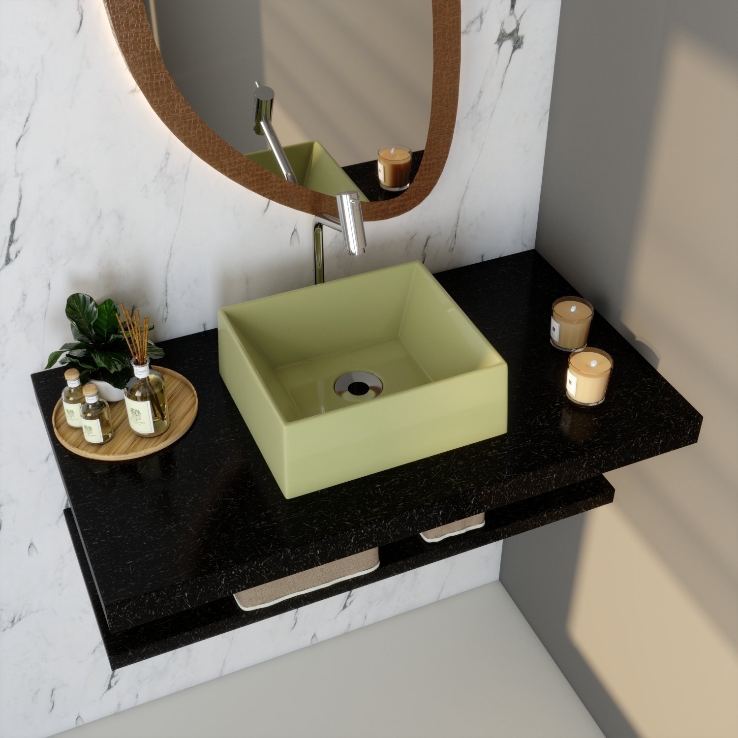 Kit Cuba Rt30 Riviera com Válvula Metal e Sifão com Flexível - 1