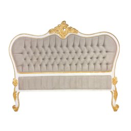 Cabeceira de Cama Bege com Captonê Prime Home Decor 27932 - 1