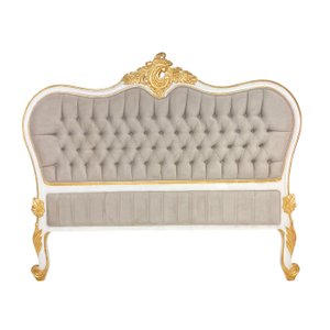 Cabeceira de Cama Bege com Captonê Prime Home Decor 27932