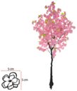 Ver imagem 1 de Planta Árvore Artificial Cerejeira X288 Rosa 1,6m