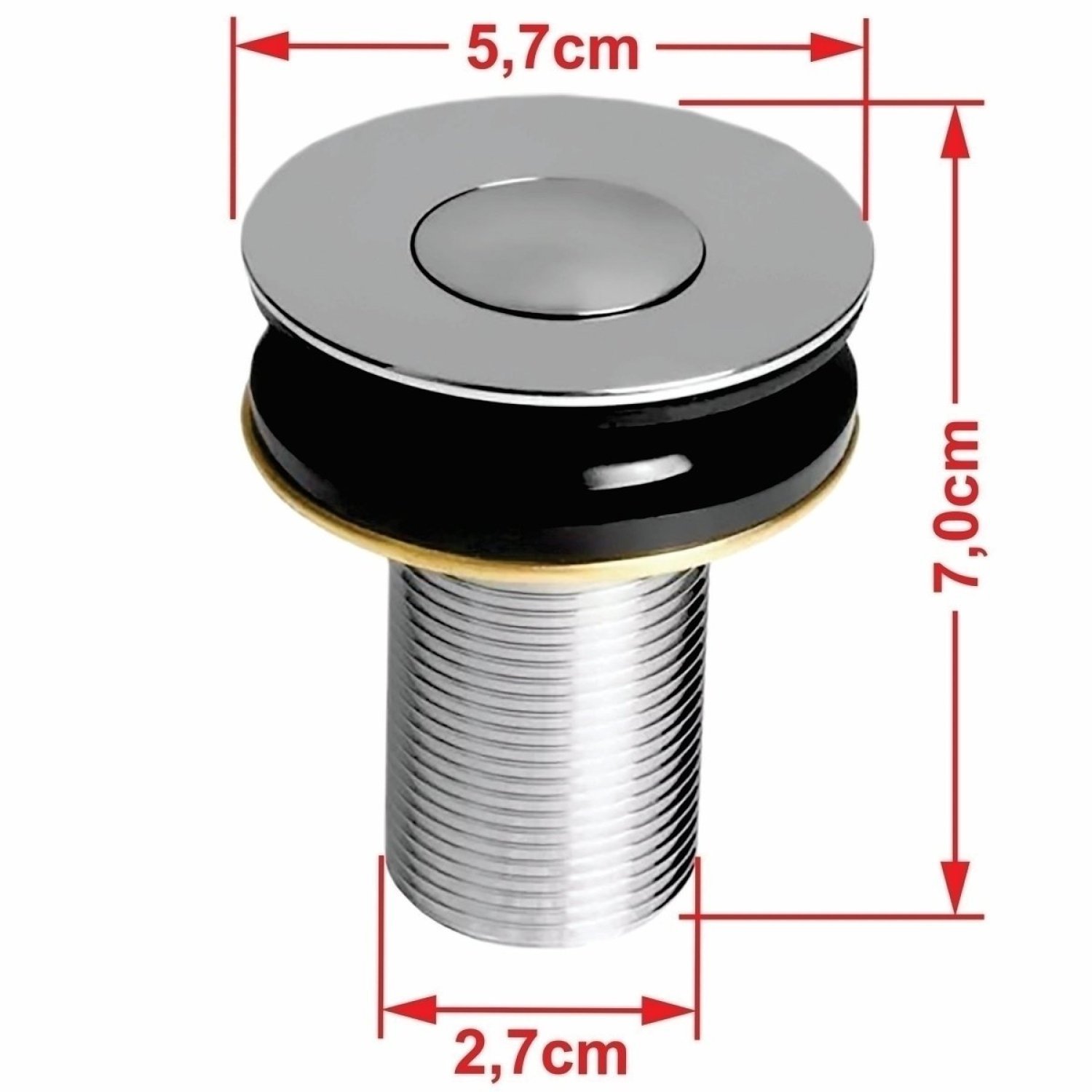 Kit Cuba Rt30 Riviera com Válvula Botal e Sifão com Flexível - 5