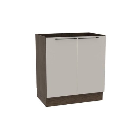Balcão de Cozinha Amsterdam Ph 3132 C/ 2 Portas S/ Tampo 80cm Avela/off White - Herval