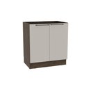 Ver imagem 1 de Balcão de Cozinha Amsterdam Ph 3132 C/ 2 Portas S/ Tampo 80cm Avela/off White - Herval