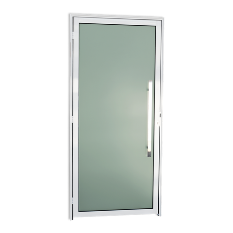 Porta Alumínio Murano c/Puxador D.Branco 100 Brimak