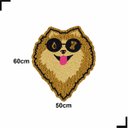 Ver imagem 2 de Tapete Pet Cachorro Spitz Lulu Racao Agua 50x60 Comedouro
