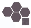 Ver imagem 1 de Painel Acústico Hexagonal Bl Acoustic 2101 - 54x47cm - 1271 Cinza Escuro - Lady - 25mm