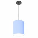 Ver imagem 1 de Lustre Luminária Pendente Vivare Free Lux Pe-4102pr Cúpula em Tecido 13x30cm