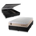 Ver imagem 2 de Cama Box Baú King Alford com Colchão Molas Ensacadas 193x203x73 Preto