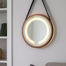 Espelho Redondo Iluminado 40cm com Alça Touch 2 Leds com Alça Adnet Reduna - 4