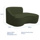 Ver imagem 5 de Kit Divã Recamier Orgânico Marrocos 180cm Lado Direito e 2 Poltronas Amore Linho