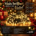 Ver imagem 7 de Pisca Cordão Estrobo 500 Leds Branco Quente 50m Fio Verde Bivolt