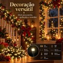 Ver imagem 6 de Pisca Cordão Estrobo 500 Leds Branco Quente 50m Fio Verde Bivolt