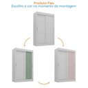 Ver mais imagens de Guarda-Roupa Infantil Flex 2 Portas 2 Gavetas Maya Espresso Móveis Branco