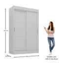 Ver imagem 4 de Guarda-Roupa Infantil Flex 2 Portas 2 Gavetas Maya Espresso Móveis Branco