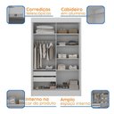 Ver imagem 7 de Guarda-Roupa Infantil Flex 2 Portas 2 Gavetas Maya Espresso Móveis Branco