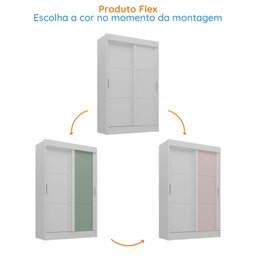 Guarda-roupa Infantil Flex 2 Portas 2 Gavetas Maya Espresso Móveis - 8