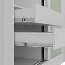 Ver imagem 5 de Guarda-Roupa Infantil Flex 2 Portas 2 Gavetas Maya Espresso Móveis Branco/Verde