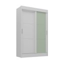 Ver imagem 3 de Guarda-Roupa Infantil Flex 2 Portas 2 Gavetas Maya Espresso Móveis Branco/Verde