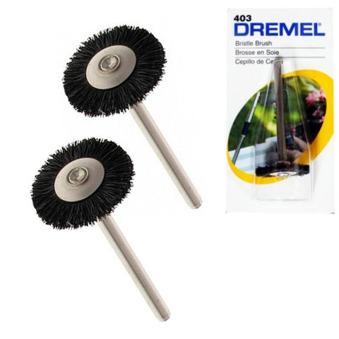 Escova de Cerda Circular 3/4 Micro Retífica 2un 40302 Dremel