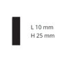 Boiserie / Ripado de Poliestireno M2 - 10mm X 2,5cm X 2m - 5