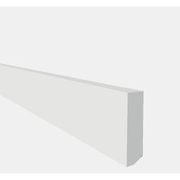 Rodapé de Poliestireno Liso 3cm x 2,00m Rende 2 Metros ML3 Gart  - 2