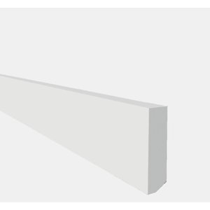 Rodapé de Poliestireno Liso 3cm x 2,00m Rende 2 Metros ML3 Gart 