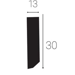 Rodapé de Poliestireno Liso 3cm x 2,00m Rende 2 Metros ML3 Gart  - 4