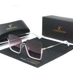 Óculos Kingseven 2023 Gradiente Retângulo Lentes Uv400 Feminino Roxo - 1