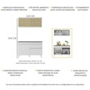 Ver imagem 4 de Armário de Cozinha Compacta 120cm Veneza Multimóveis V3688 Branco