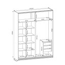 Ver imagem 4 de Guarda-Roupa Raffinato 100% MDF 2 Portas 1 Espelho