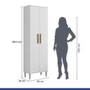 Ver imagem 5 de Armário Multiuso 2 Portas 5 Prateleiras Goiânia