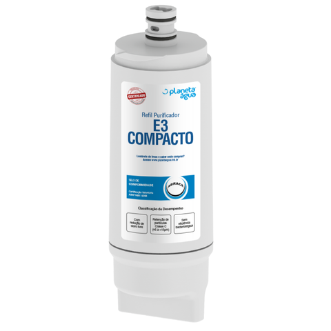 Refil Filtro E3 Compacto Planeta Água 1101A Compatível Ibbl Avanti e Mio Elemento Filtrante Reposiçã