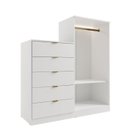 Ver imagem 5 de Comoda Infantil 5 Gavetas 2 Portas Reflecta Branco