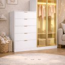 Ver imagem 1 de Comoda Infantil 5 Gavetas 2 Portas Reflecta