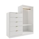 Ver imagem 4 de Comoda Infantil 5 Gavetas 2 Portas Reflecta