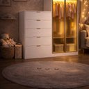 Ver imagem 7 de Comoda Infantil 5 Gavetas 2 Portas Reflecta