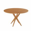 Ver imagem 1 de Mesa Simpatia Candian 108cm Redonda sem Vidro Tampo Amadeirado Amarelo/Cinamomo
