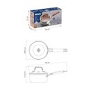 Ver imagem 7 de Panela Tramontina Romagna Aço Inox Cerâmico Marfim 16 Cm 1,5 L