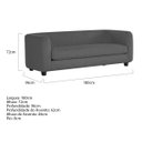 Ver imagem 4 de Sofá 3 Lugares Luxo Recepção Escritorio Sala Veneza 180cm Linho