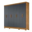 Ver imagem 1 de Guarda Roupa 8 Portas Diplomata Freijó Cinza 911031 Moval
