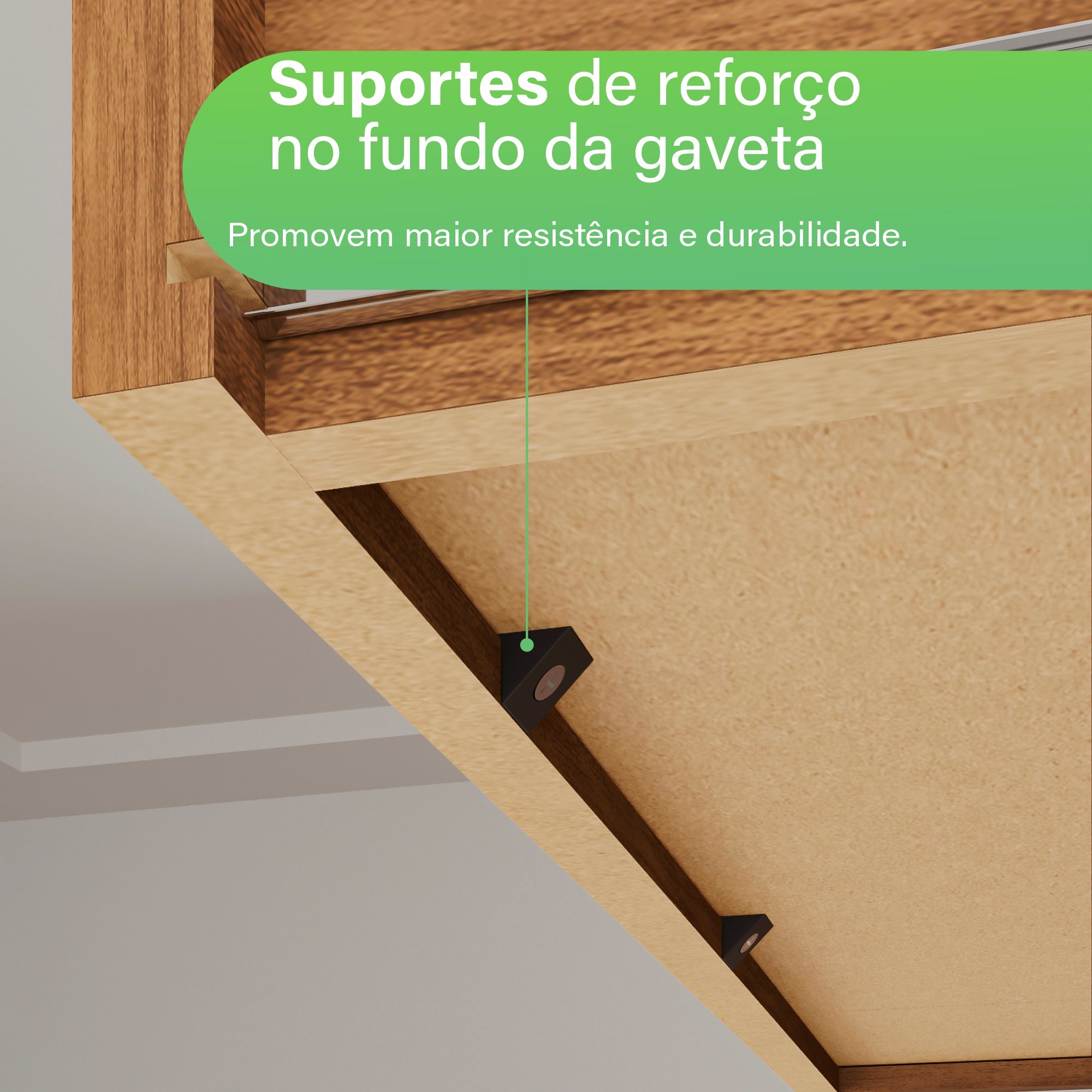 Guarda-roupa com Ripado 6 Portas 4 Gavetas Londres Prime - 16