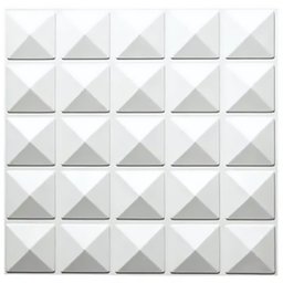 Kit 20 Placas 3D - Modelo Piramide - 50x50 ( Total de 5m2 ) - 4
