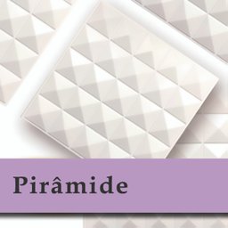 Kit 20 Placas 3D - Modelo Piramide - 50x50 ( Total de 5m2 ) - 6