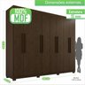 Guarda-roupa 8 Portas 4 Gavetas Milano - 4